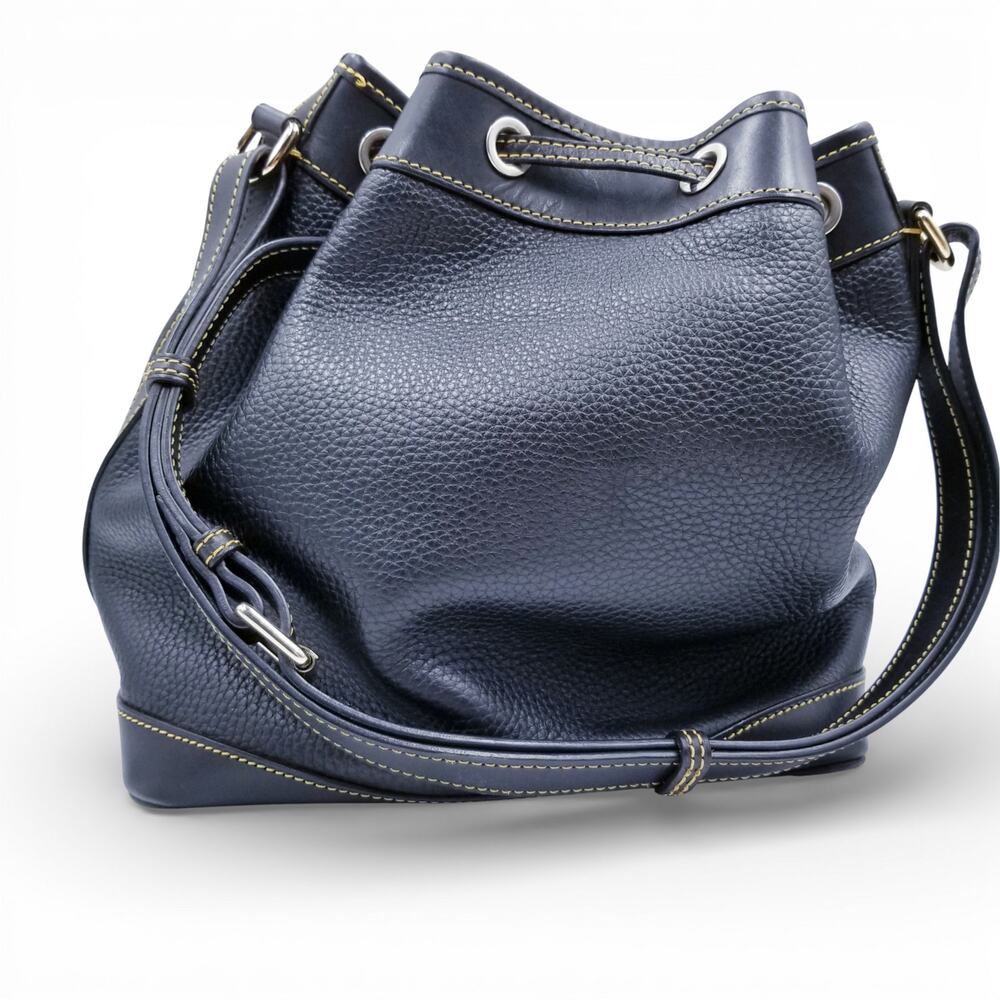 DOONEY & BOURKE Pebble Grain Drawstring All Weather Leather Black/Black J5725298 - Picture 5 of 14